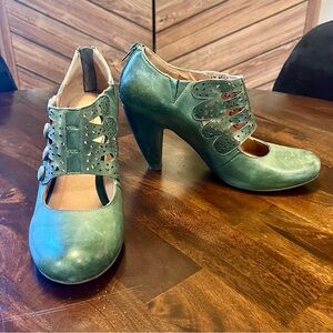 Miz Mooz Women's Cutout Leather Heels - Vintage-Inspired Style